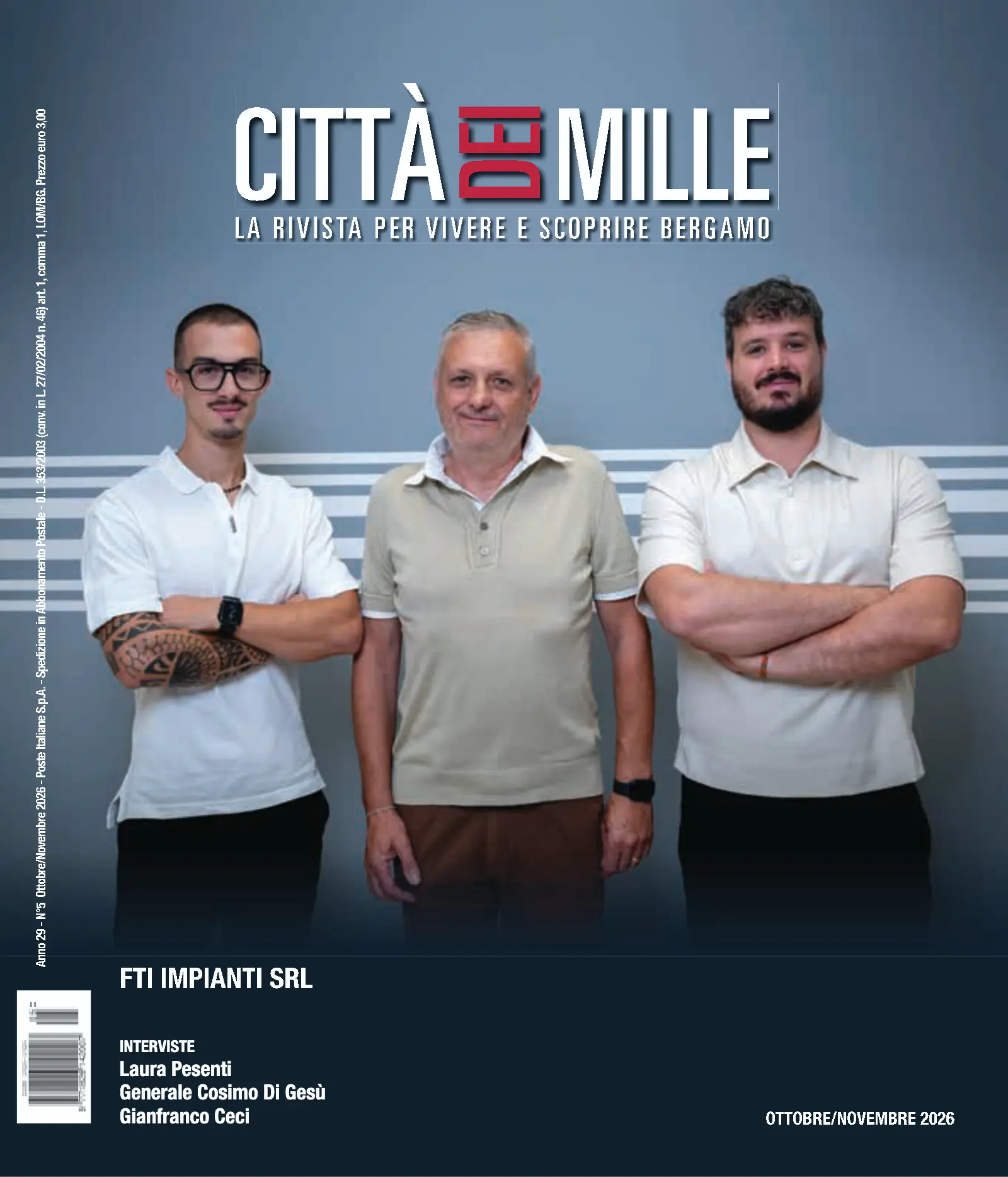 Copertina di Città dei Mille, Ottobre/Novembre 2026